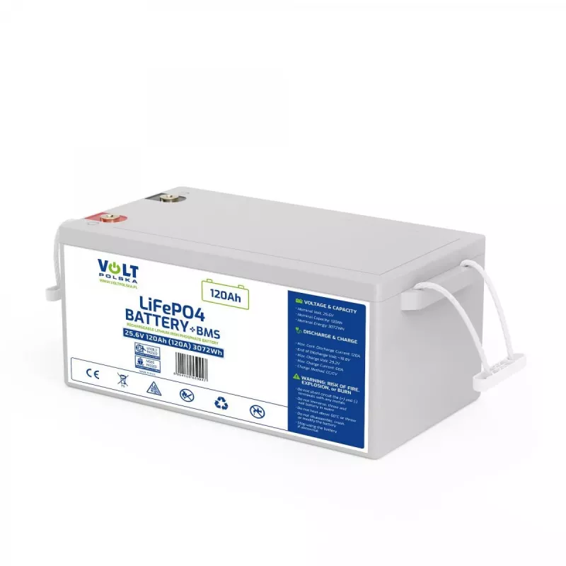 VOLT POLSKA Bateria LiFePO4 24V 120Ah 120A