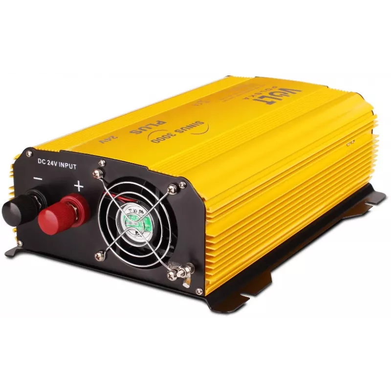 Conversor de tensão de onda sinusoidal pura VOLT POLSKA SINUS PLUS 3000 24V para 230V 1500W/3000W com telecomando