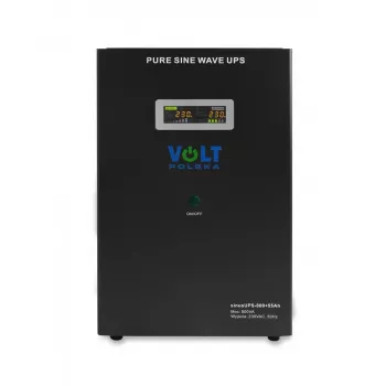 VOLT POLSKA SINUS UPS 800 + 55Ah Fonte de Alimentação Ininterrupta (500/800W)