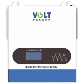 Inversor híbrido de onda sinusoidal pura Volt Polska SinusPro ULTRA PLUS 3000 12/230V (1500/3000W) + 100A MPPT