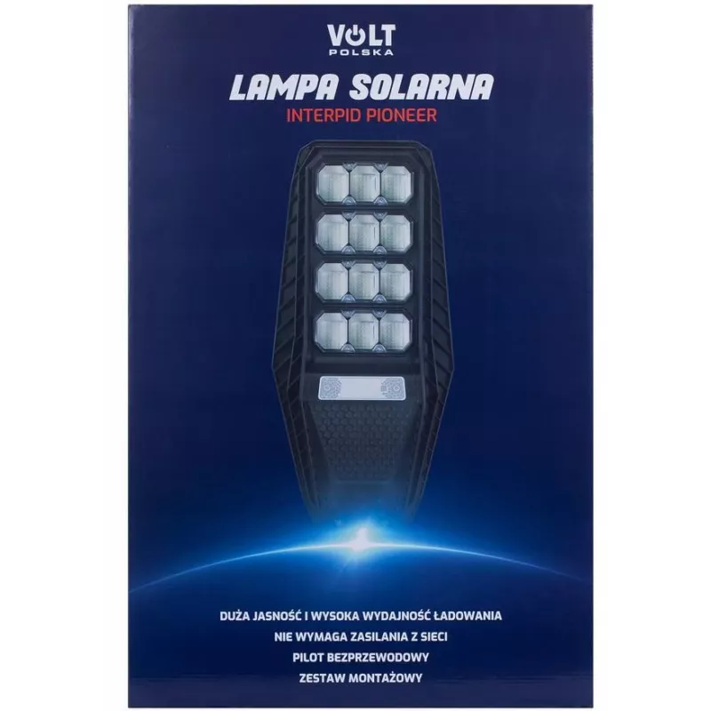 Candeeiro solar VOLT POLSKA PIONEER 240 com painel solar de 15W e comando