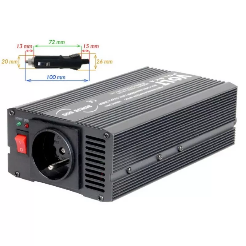 Inversor de onda sinusoidal pura Volt Sinus 600 24V-230V 300W/600W