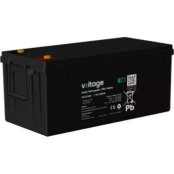 Bateria AGM VOLTAGE Long Life 12V 200Ah VEL12-200 (vida útil de 15 anos)