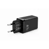 Carregador de parede Voltage GaN 67W, PD 3.0 / QC 3.0, 2x USB-C e 1x USB-A, ficha EU, preto