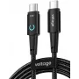 VOLTAGE PowerAngle Cabo USB-C para USB-C 100W PD 1m Preto