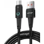 VOLTAGE VEKA66AC100BK cabo PowerAngle 66W PD USB-A para USB-C 1m preto