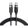 Cabo VOLTAGE VEKS100CC100BK USB-C para USB-C em silicone 100W PD 1m preto