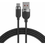 Cabo USB-A para USB-C VOLTAGE VEKS66AC100BK silicone 66W PD 100cm preto
