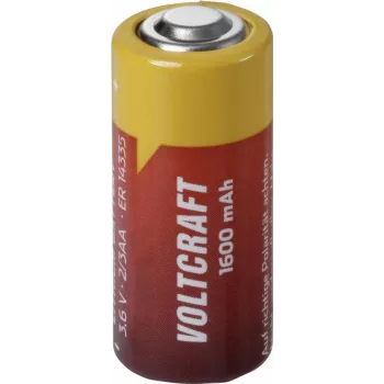 VOLTCRAFT Pilha de lítio 2/3 AA 3,6 V 1600 mAh Li-SOCl2 não recarregável (VC-12632305)