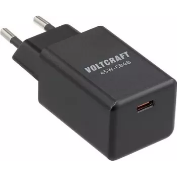 VOLTCRAFT 45W-CB48 carregador de parede USB de porta dupla PD 3.0 & QC 3.0 preto VC-17256065