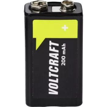 Bateria VOLTCRAFT 9 V bloco NiMH 200 mAh 8,4 V Ready to Use 1 unid. (VC-17665960)