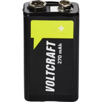 Bateria VOLTCRAFT 9 V bloco NiMH 270 mAh 8,4 V Ready to Use 1 unid. (VC-17665965)