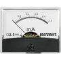 VOLTCRAFT AM-60X46/1MA/DC medidor analógico de encastrar, corrente contínua 0-1 mA, mecanismo de bobina móvel, 46x60 mm