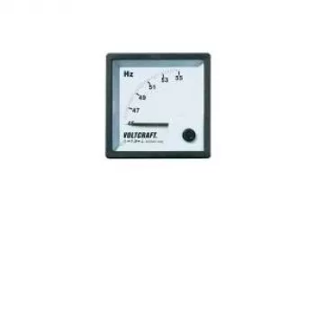 VOLTCRAFT AM-72X72/50HZ medidor analógico de frequência para incorporar 45-55 Hz, 400 V AC, mecanismo de bobina móvel, 72x72 mm