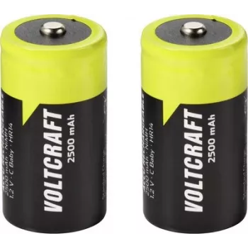 VOLTCRAFT pilha Baby (C) NiMH 2500 mAh 1,2 V Ready to Use, pack de 2 VC-17275475