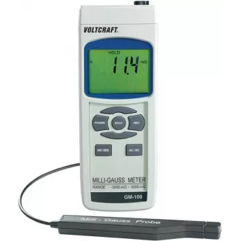 Voltcraft GM-100 Analisador de campo magnético, testador de campo magnético