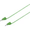VOLTCRAFT cabo de medição altamente flexível ficha de lamelas de 2 mm para ficha de lamelas de 2 mm 0,3 m verde MSB-200 2,2 A (VC-8557705)