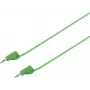 VOLTCRAFT cabo de medição altamente flexível ficha de lamelas de 2 mm para ficha de lamelas de 2 mm 0,3 m verde MSB-200 2,2 A (VC-8557705)