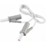 VOLTCRAFT cabo de medição de segurança altamente flexível [ficha de lâminas 4 mm - ficha de lâminas 4 mm] 0,75 m branco MSB-501 10 A (VC-8063515)