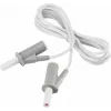 VOLTCRAFT cabo de medição de segurança altamente flexível [ficha de lâminas 4 mm - ficha de lâminas 4 mm] 1,5 m branco MSB-501 10 A (VC-8063555)