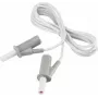 VOLTCRAFT cabo de medição de segurança altamente flexível [ficha de lâminas 4 mm - ficha de lâminas 4 mm] 1,5 m branco MSB-501 10 A (VC-8063555)