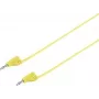 VOLTCRAFT Cabo de medição altamente flexível [ficha de lâminas 2 mm - ficha de lâminas 2 mm] 0,6 m amarelo MSB-200 2,2 A (VC-8557690)