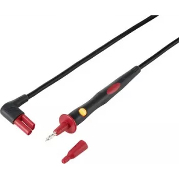 Ponta de teste comutável Voltcraft IST 3002 CAT II 1000 V 10 A cabo de 1,2 m com botão de teste