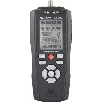 Testador de cabos VOLTCRAFT KT-300 VC-17497100 para telecomunicações e redes