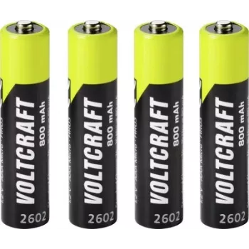 VOLTCRAFT Pilha Micro (AAA) NiMH 800 mAh 1,2 V Ready to Use, pack de 4 (VC-17275415)