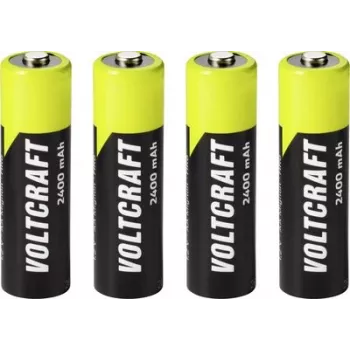 VOLTCRAFT Bateria NiMH Mignon AA 2400 mAh 1,2 V Ready to Use, pack de 4 VC-17275455