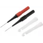 Conjunto de cabos de medição de segurança Voltcraft MMS-130 com pinças, fichas banana de 4 mm, 1,2 m, CAT III 1000 V, preto/vermelho VC-17155590