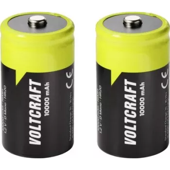 VOLTCRAFT pilha Mono (D) NiMH 10000 mAh 1,2 V Ready to Use, pack de 2 VC-17275505