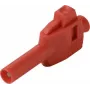VOLTCRAFT MP-4 ficha banana de 4 mm, reta, ligação por aperto, vermelho, 50 unid. VC-17002935