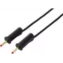 Cabo de medição preto VOLTCRAFT MSB-132 1 m ficha empilhável de 4 mm para ficha empilhável de 4 mm VC-18709985