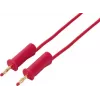 VOLTCRAFT MSB-132 Cabo de medição vermelho de 1m ficha de 4mm para ficha de 4mm 10A 1000V CAT II VC-18709980