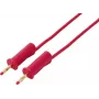 VOLTCRAFT MSB-132 Cabo de medição vermelho de 1m ficha de 4mm para ficha de 4mm 10A 1000V CAT II VC-18709980