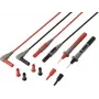 VOLTCRAFT MSL-820 cabos de medição PVC Premium, contactos dourados, 1,2 m, 1 par (vermelho/preto) VC-17312685