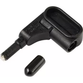 Ponta de teste de segurança Voltcraft MSS-120, conector fêmea 4 mm, CAT IV 600 V / CAT III 1000 V, 10 A, preta VC-17155640
