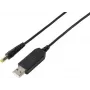 VOLTCRAFT Conversor elevador USB para 12V-DC com ficha oca 5,5x2,1mm e conjunto de adaptadores, 12W, 1A, preto (VC-18218585)