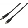 VOLTCRAFT Conversor de tensão USB DC 5,5 x 2,1 mm preto conversor DC/DC elevador com adaptador DC (VC-18218595)