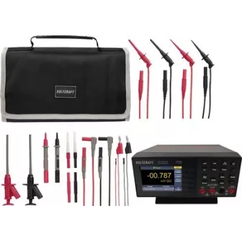 VOLTCRAFT VC-11785300+VC-18652750 Carregador universal inteligente para NiMH/NiCd AA, AAA, C, D, 9V com LCD, 4+2 canais, incl. 4x pilhas VARTA AA 2100mAh