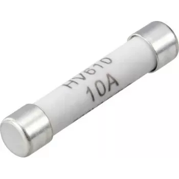 Fusível para multímetro VOLTCRAFT VC-14933145, 10 A, 600 V AC/DC, rápido, 6,35 x 31,8 mm, pack de 100