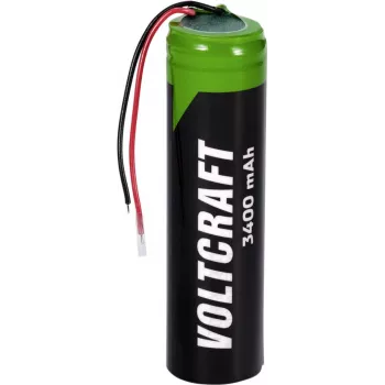 Pilha especial Voltcraft VC-18650PCM 18650 com cabo, lítio, 3,6 V, 3400 mAh (VC-16569875)