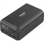 VOLTCRAFT VC-2700 powerbank 27000 mAh USB PD 3.0, USB PD 2.0, PPS, carregamento rápido Li-Ion preto, carregamento e descarregamento simultâneos, indicador de estado (VC-18192885)