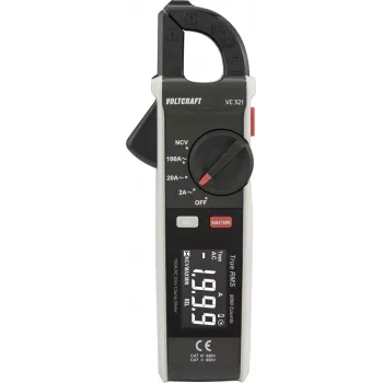 VOLTCRAFT VC-321 pinça amperimétrica digital calibrada ISO CAT II 600V CAT III 300V 2000 contagens VC-15815575