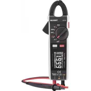 VOLTCRAFT VC-331 pinça amperimétrica digital AC/DC 200 A CAT II 600 V CAT III 300 V 2000 counts