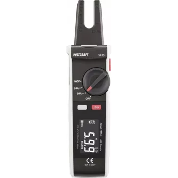 Voltcraft VC-351 Pinça amperimétrica digital CAT III 600 V AC/DC 60 A True RMS 6000 Counts