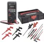 Conjunto de multímetro digital True RMS Voltcraft VC-831 com T-Loc Systainer, cabos de medição, pinças de crocodilo, pinças de gancho e sensor de temperatura tipo K 3342859+2181316+1674350+167435