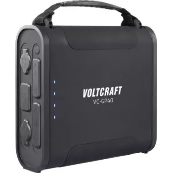 Voltcraft VC-GP40 Powerbank 144000 mAh LiFePO4 USB-PD 100W preto lanterna LED