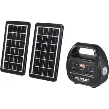 VOLTCRAFT VC-PS15000-Solar VC-14297675 Power bank solar 15000 mAh com painel solar 3 W
